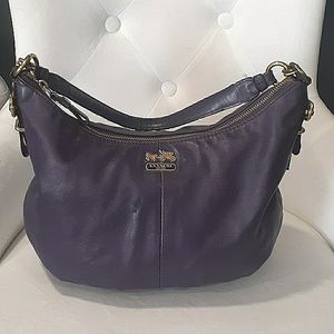 Coach madison purple hobo bag